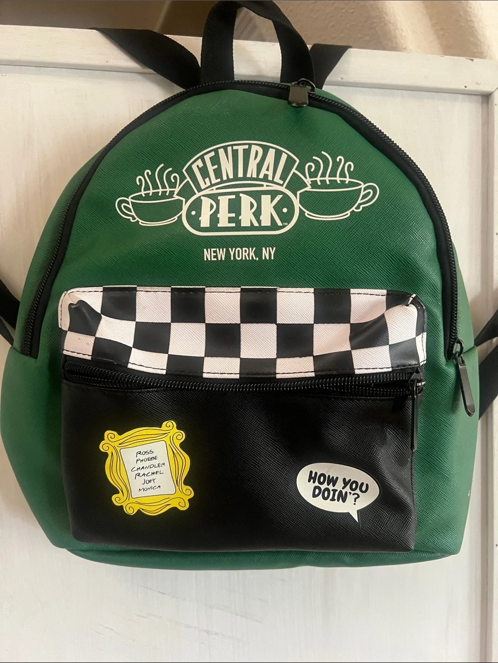 Friends Central Perk Green & Black Mini Backpack